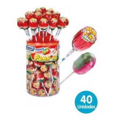 Mega Pompito Sandia 40uds Vidal