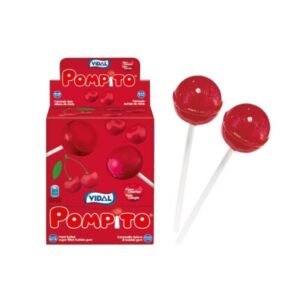 Pompito Cereza Chicle 100uds Vidal
