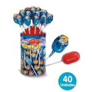 Mega Pompito Fresa 40uds Vidal