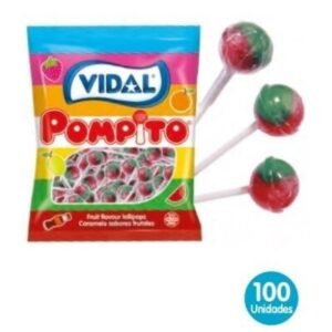 Pompito Sandia 100uds Vidal