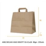 BOLSAS ASAS KRAFFT 32+21×26 80grs 250uds