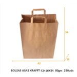 BOLSAS ASAS KRAFFT 42+16×54 80grs 250uds