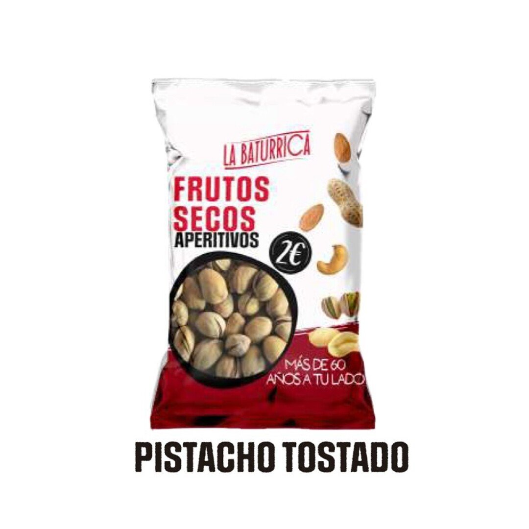 Baturrica PVP 2€ Pistacho Tostado 60grs 12uds