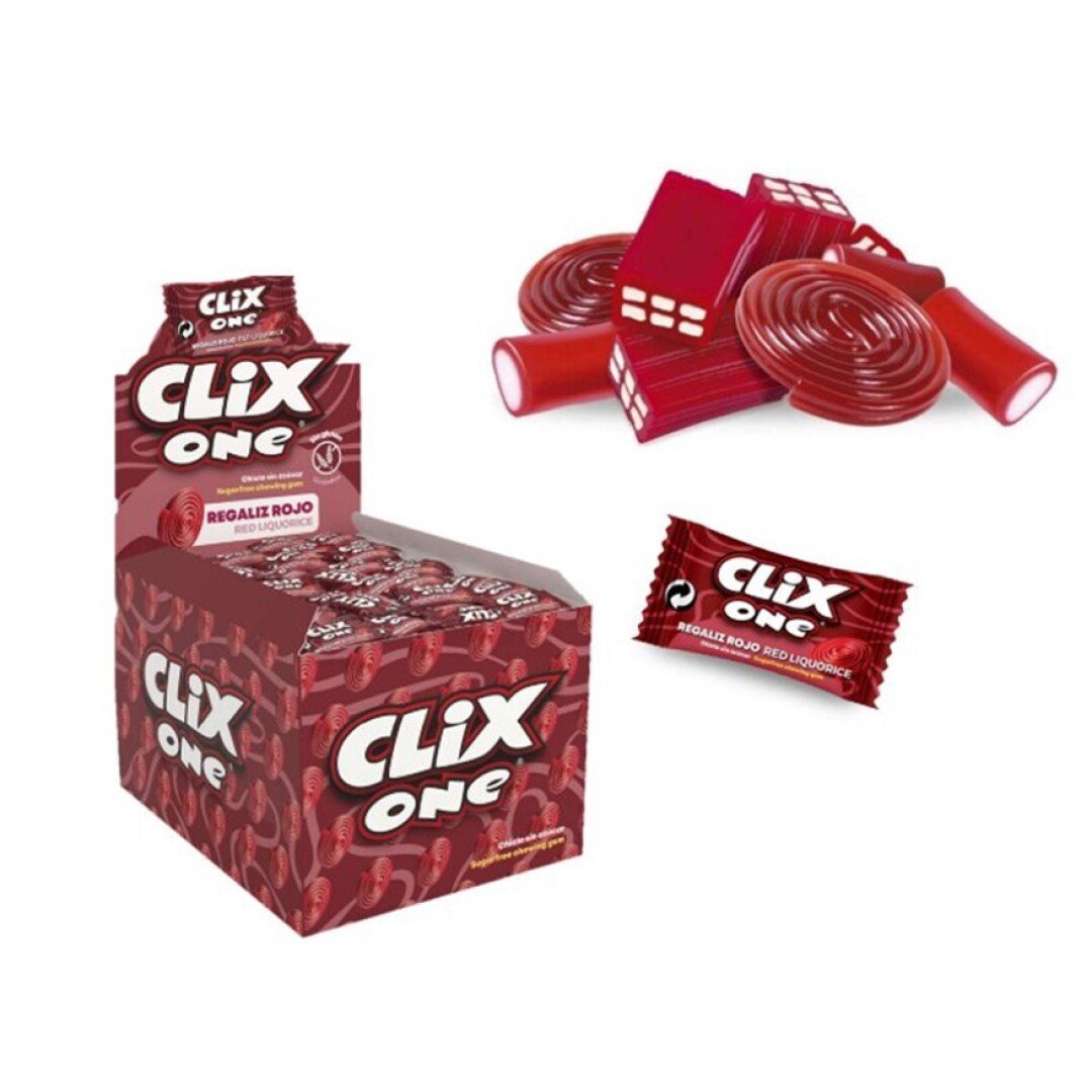 CLIX REGALIZ ROJO S/Azucar -200 UDS.