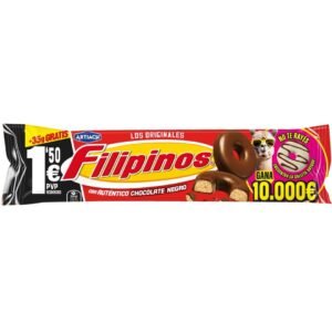 Cuetara FILIPINOS Negro 93+35grs 12uds