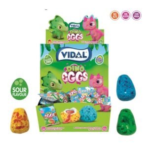 DINO Eggs Bubble Gum Est. 200 uds VIDAL