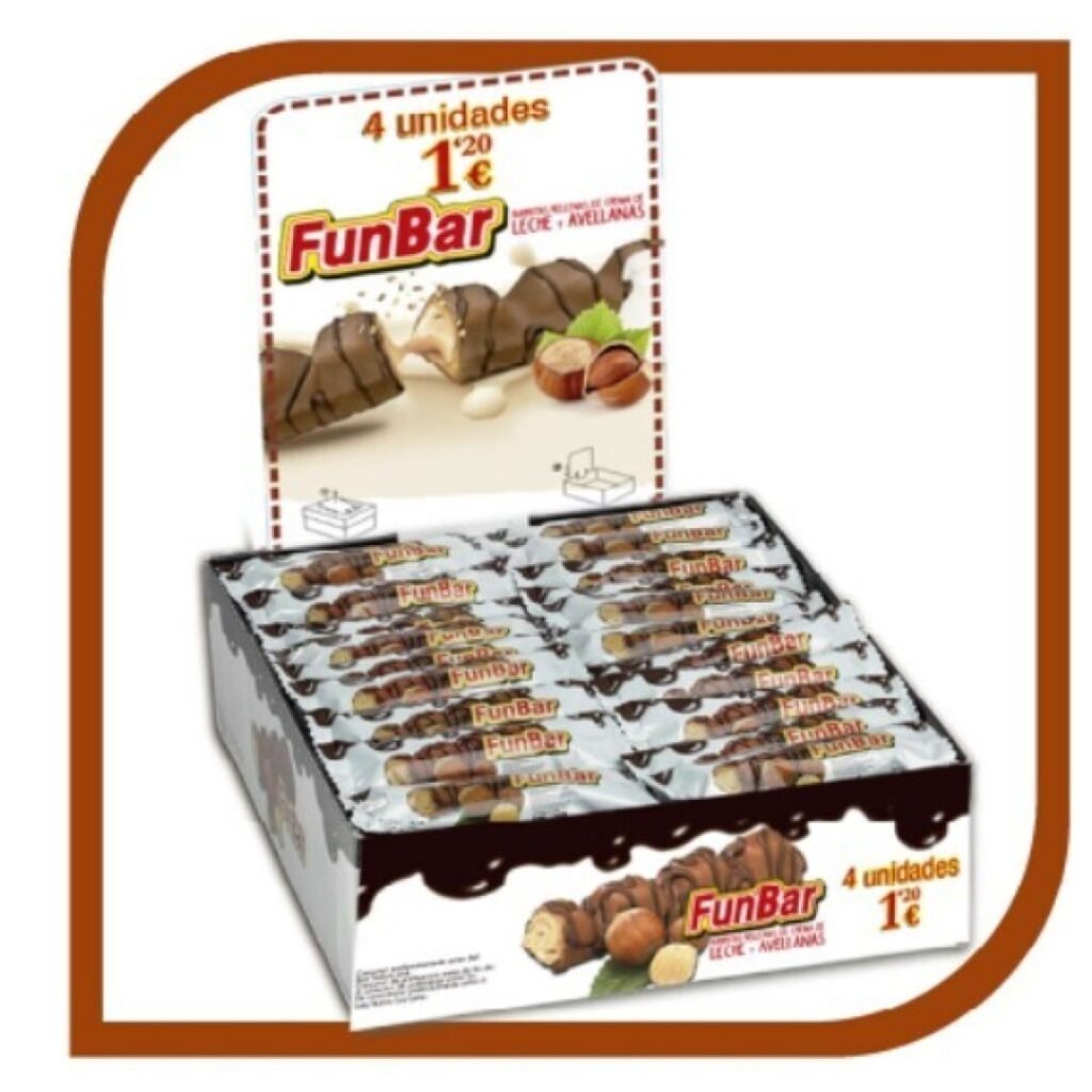 Don Juan FUNBAR Snack Choco 4udsx1.20€ 104uds