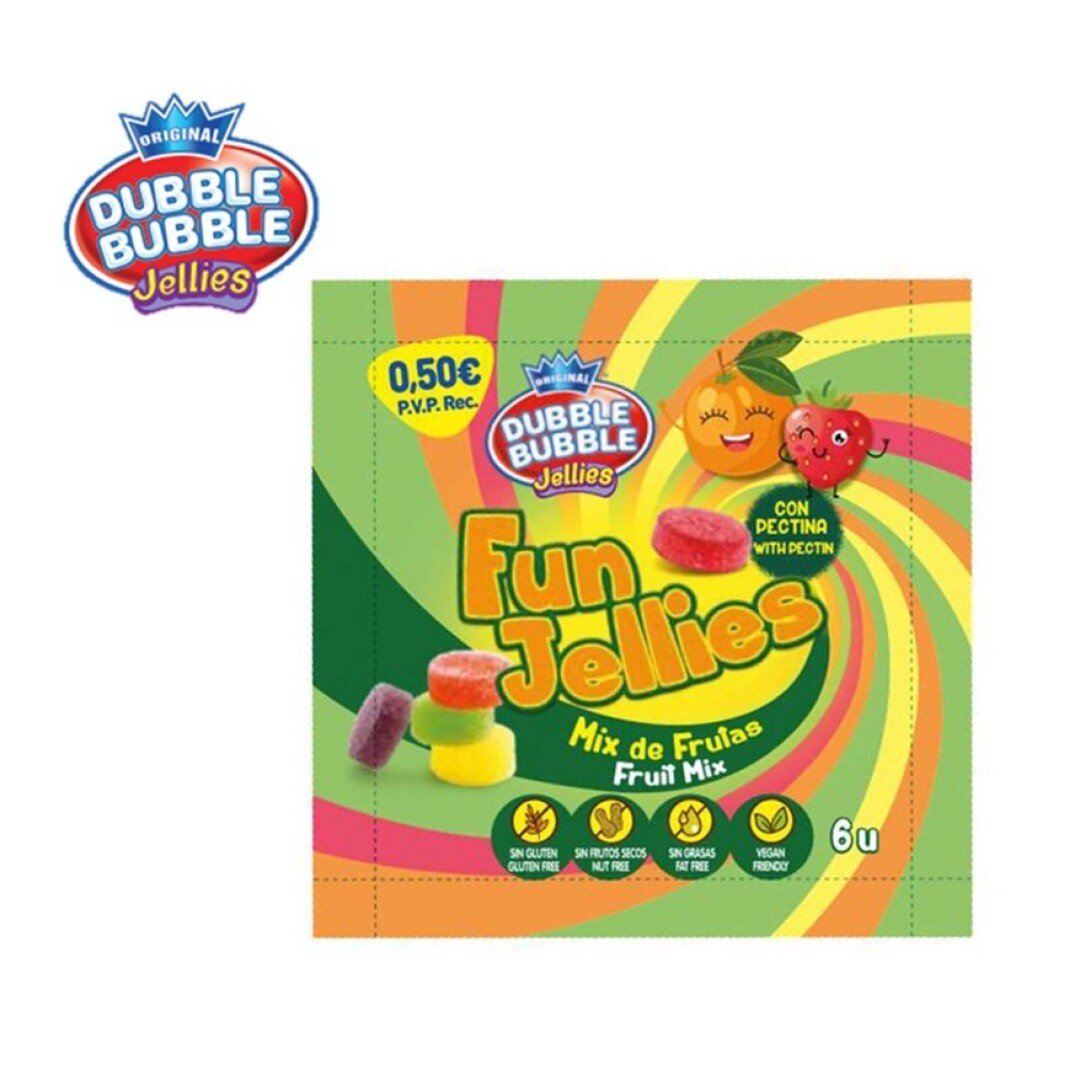 Fleer FUN JELLIES MIX FRUTAS PVP 0.50€ 40uds