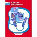 Interdulces TUBY GUM AZUL PINTALENGUAS Camelot 18uds