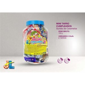 JL Tarro Mini Cubo Cumpleaños Surtido 750grs (E/6) 1ud