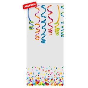 KSA Bolsa Rect. Serpentinas 25x12cm 100uds