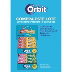 LOTE Orbit Refresh **PVP 1€** 4 Sabores 64uds
