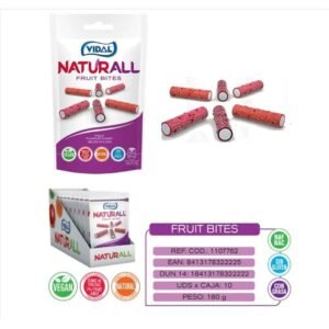 Naturall Vegan Fruit Bites Rojos 180grs 10uds