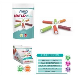 Naturall Vegan Fruit Sticks Colores 180grs 10uds