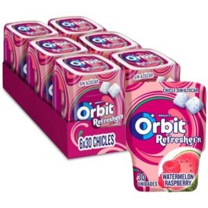 ORBIT BOTE REFRESH 30 Grageas SANDIA FRAMBUESA 6uds