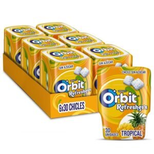 ORBIT BOTE REFRESH 30 Grageas TROPICAL 6uds
