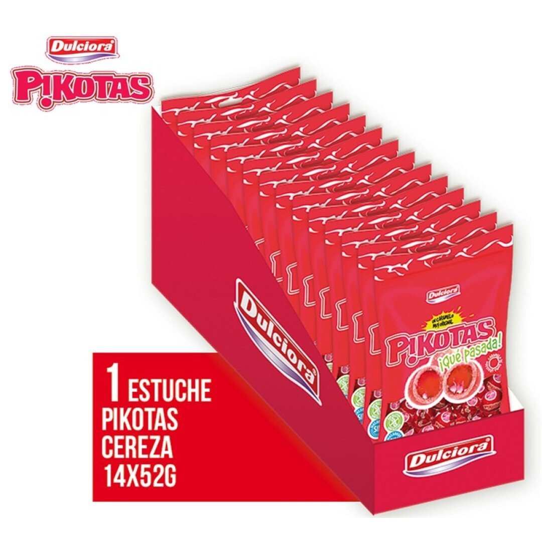 PIKOTAS Cereza Bolsitas 52grs 14uds