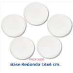 Porexpan Base Redonda 14cm x 4cm PACK 5uds