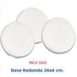 Porexpan Base Redonda 24cm x 4cm PACK 3uds