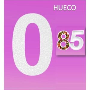 Porexpan Hueco Num 0 23cm 1ud