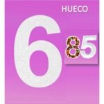 Porexpan Hueco Número 6 23cm 1ud