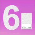 Porexpan Numero 6 21x5cm 1ud