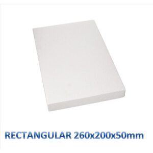 Porexpan Rectangulo Base 260x200x50mm 1ud