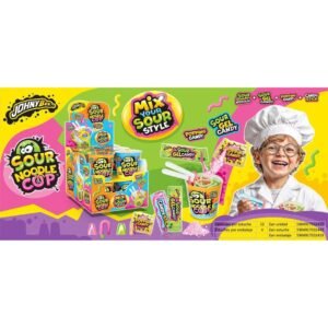 SH SOUR CANDY NOODLE CUP Popping+Gel 12uds