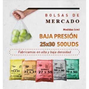 SP Bolsas Baja Presion 25×30 500uds