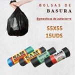 SP Bolsas Basura Autocierre 55×55 15uds