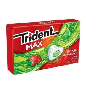 TRIDENT Max Splash Fresa Lima 16 uds