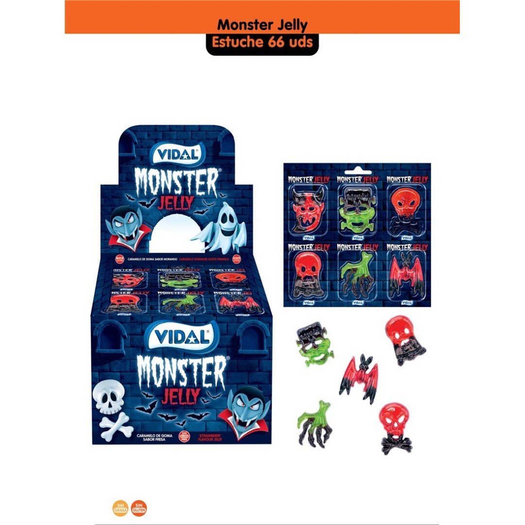 VIDAL Halloween MONSTER Blister Jelly 66uds