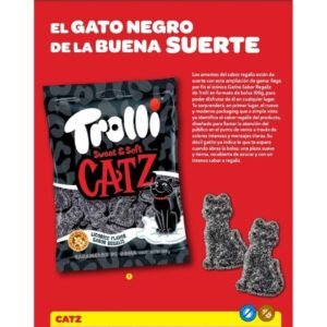 Trolli Bolsita 100grs. Catz Gatitos Regaliz 16uds